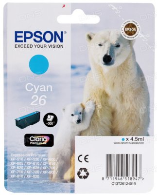 T26124010 EPSON 26    Expression XP-600/605/700/800