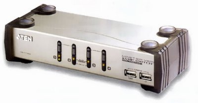Aten CS1734AC  KVM KVM+Audio+USB 1.1, 1 user USB+VGA => 4 cpu PS2/USB+VGA,  