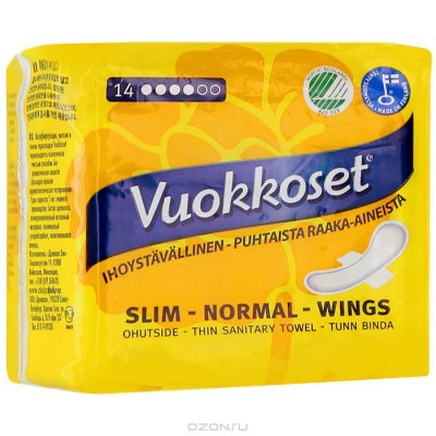    Vuokkoset "Slim Normal Wings", 14 