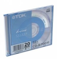 CD-R 80min 700Mb  DK 52x Slim Printable