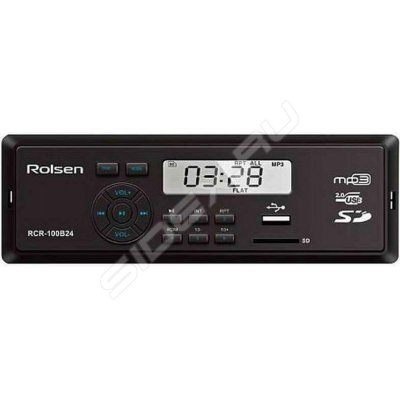  Rolsen RCR-100B24  USB MP3 FM SD MMC 1DIN 4x45  