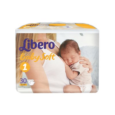  Libero Baby Soft Newborn 2-5  (1) 30 .