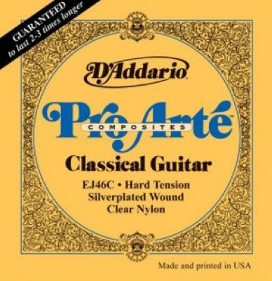 D-Addario EJ46C   ., Composite, Silver, Hard Tension