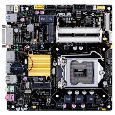 ASUS H81T   (LGA1150,Intel H81,thin mini-ITX,2*DDR3 SODIMM(1600),mSATA,GLan,SATA 3G/