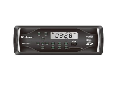  Rolsen RCR-126B  USB MP3 FM SD MMC 1DIN 4x45  