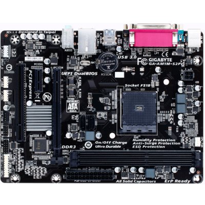   GIGABYTE GA-AM1M-S2P Socket AM1 AMD 2xDDR3 1xPCI-E 16x 1xPCI-E 1x 1xPCI 2xSATAIII