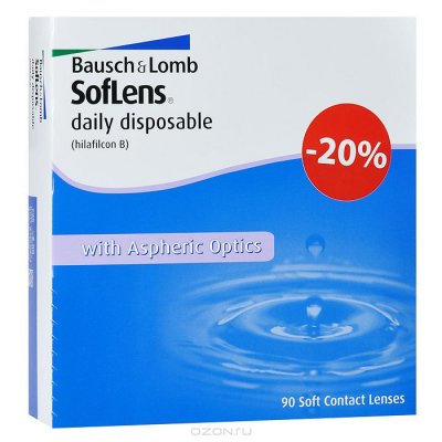Bausch + Lomb   Soflens Daily Disposable (90  / 8.6 / -4.75)