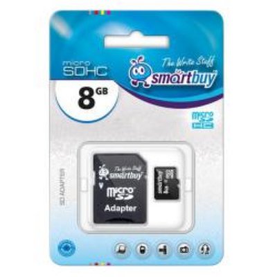   TransFlash 8Gb MicroSDHC Class 10 Smart Buy, 