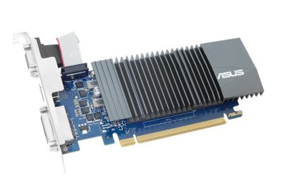  ASUS GeForce GT 710 954Mhz PCI-E 2.0 2048Mb 1800Mhz 64 bit DVI HDMI VGA HDCP (GT710-SL-2G