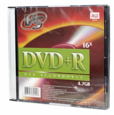  DVD-R VS 4.7 Gb, 16x, Slim Case (1), (1/200).