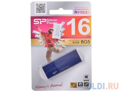   16GB USB Drive [USB 3.0] Silicon Power Blaze B05 Blue