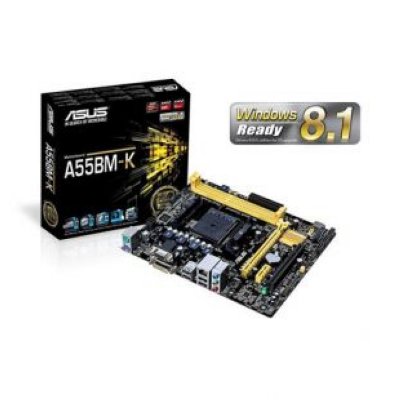 ASUS A55BM-K   (FM2+,AMD A55,mATX,2*DDR3(2400),PCI-Ex16,GLan,4*SATA RAID,7.1CH,D-Sub