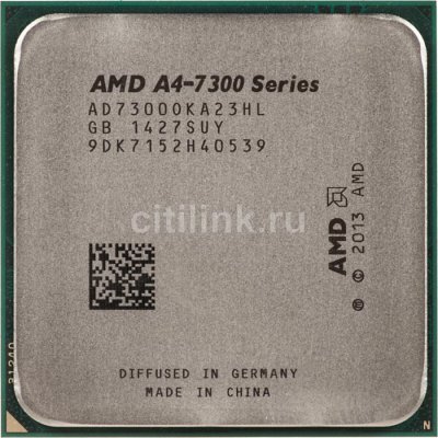  AMD A4 X2 7300 Socket-FM2+ (AD7300OKA23HL) (3.5/5000/1Mb/Radeon R3) Kaveri OEM