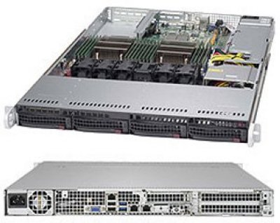   SuperMicro SYS-6018R-TDW 1U LGA2011 16xDDR4 4x3.5" SATA 600 