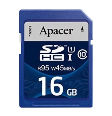   16Gb - Apacer High-Capacity UHS-I Class 10 - Secure Digital AP16GSDHC10U2-R