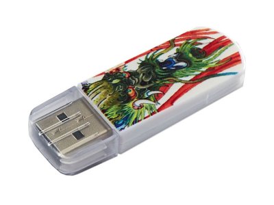  USB Flash Drive 8Gb - Verbatim Mini Tattoo Edition USB 2.0 Dragon 49884