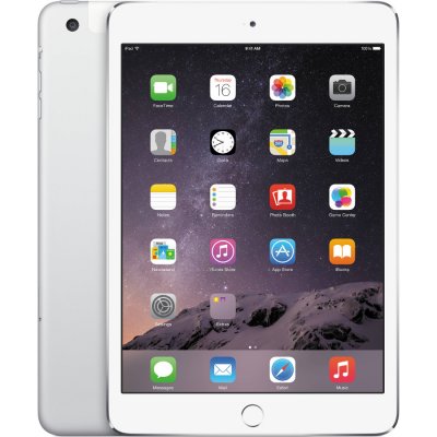  APPLE iPad mini 3 128Gb Wi-Fi + Cellular Silver MGJ32RU/A (Apple A7/1024Mb/128Gb/Wi-Fi/Bluet