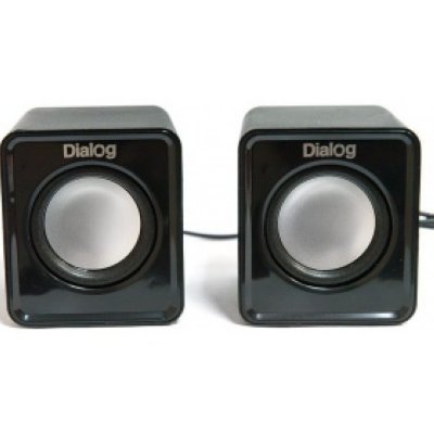  Dialog AC-02UP (Black-White) (2x3W,   USB)