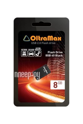 USB - OltraMax USB Flash 8Gb - 60 Black OM008GB-mini-60-B