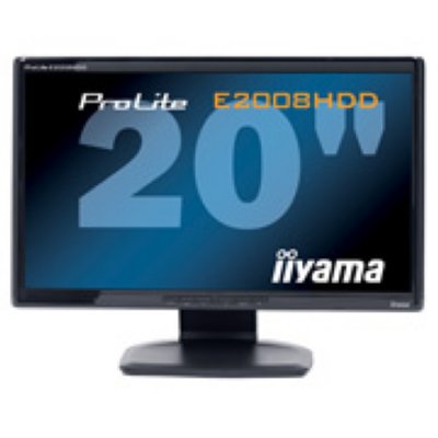 20" Iiyama PLE2008HDD-B1 ProLite TFT TN 1600x900; 0.2768mm; 2ms; 300cd/m2; 1000:1; VGA; DVI