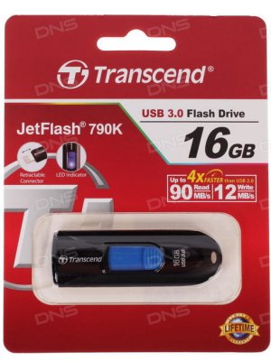 USB-flash  Transcend Jetflash 790K 16GB (TS16GJF790K) (/)