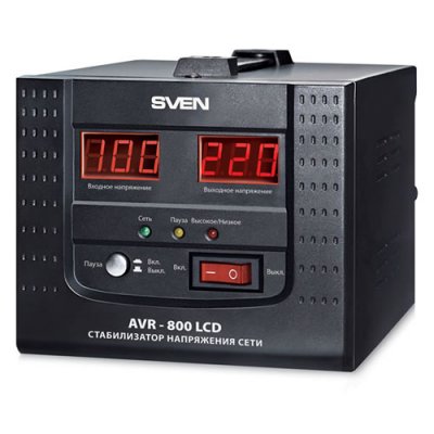  SVEN (AVR-800 LCD) (6 A, .100-280 ,.220  8% , 1  Euro)