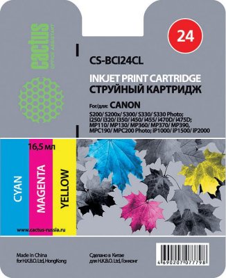  Cactus CS-BCI24CL Color  Canon S200/S300/S330/i250/i320/i350/i450