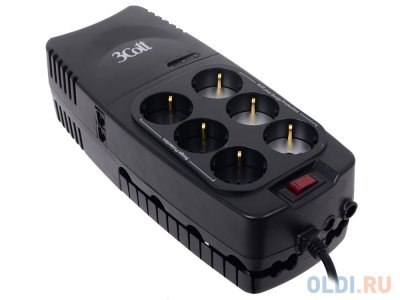   3Cott 1200VA-AVR 3*AVR + 3*Surge Protector, RJ-11/RJ-45