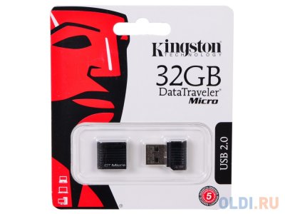   32GB USB Drive [USB 2.0] Kingston Micro Black (DTMCK/32GB)