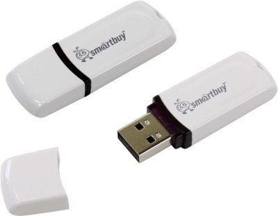 - USB Flash Drive 32Gb - SmartBuy Paean White SB32GBPN-W