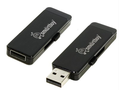 - USB Flash Drive 8Gb - SmartBuy Dash Black SB8GBDH-K