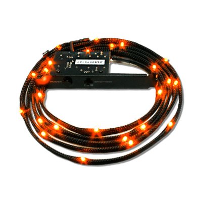   NZXT CB-LED10-OR Sleeved LED Kit - One Meter Orange