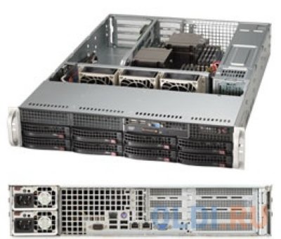   Supermicro SYS-6028R-WTR (2U/2xLGA2011-R3/iC612/16xDDR4/8x3.5 SATA/2Glan/IPMI/VG