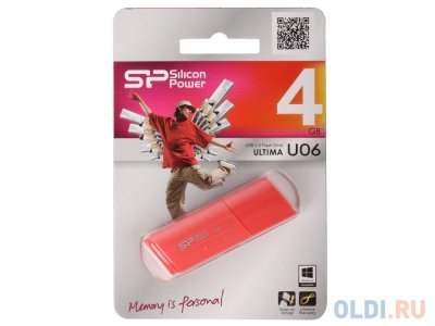   Silicon Power Ultima U06 Pink 4GB (SP004GBUF2U06V1P)