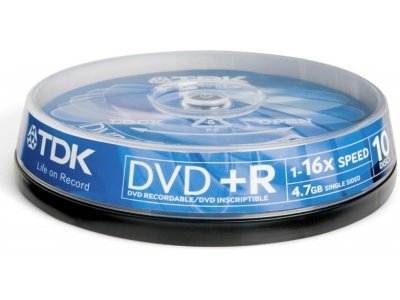  DVD-R 16x 4.7Gb SlimCase (10 ) TDK 19420