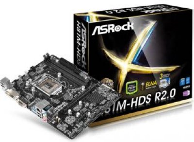   ASRock H81M-HDS R2.0 Socket 1150 H81 2xDDR3 1xPCI-E 16x 1xPCI-E 1x 2xSATA II 2xSAT