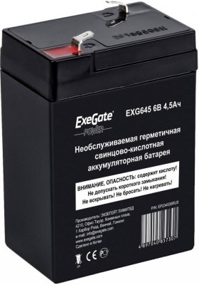  Exegate EG4.5-6/EXG 645 6V4.5Ah F1