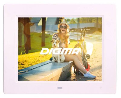   Digma Digital Photo Frame PF-833 White .  (8"LCD, 1024 x 768, SDHC/M