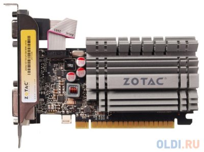  1Gb (PCI-E) Zotac GT720 LP (GFGT720, GDDR3, 64 bit, HDCP, 2*DVI, HDMI, Retail)