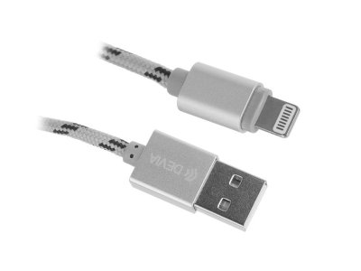   Devia Fashion USB - Lightning Cable Silver