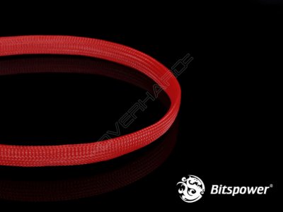 Bitspower CABLE SLEEVE DELUXE- 3/8", Red