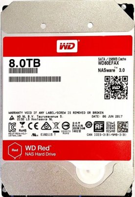   3.5" 8 Tb 5400rpm 128Mb cache Western Digital Red SATAIII WD80EFAX