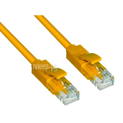   Greenconnect UTP 24AWG 5e RJ45 T568B 0.4m Yellow GCR-LNC02-0.4m