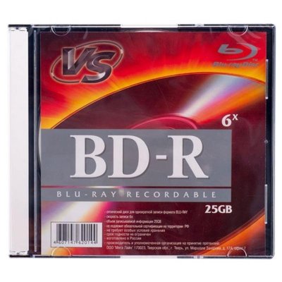  Blu-Ray BD-R 25Gb VS 4x Slim