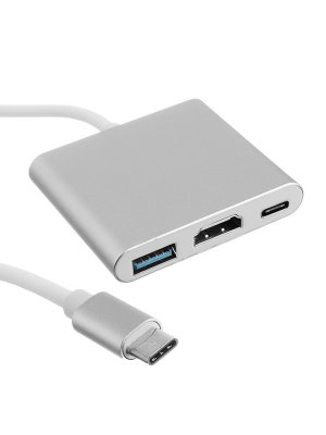   Palmexx USB C-HDMI-USB 3.1-USB PX/HUB-USBC-HDMI-USB Silver
