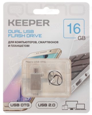  OTG USB Flash Qumo Keeper 22467 16 