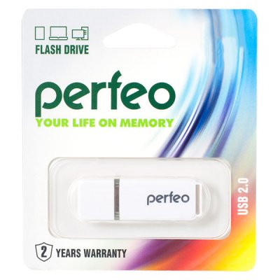  16Gb - Perfeo C01 White PF-C01W016