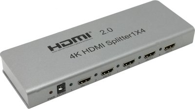  HDMI 4K Splitter ORIENT HSP0104H-2.0, 1-)4, HDMI 2.0/3D, UHDTV 4K/ 60Hz (3840x2160)/HDT