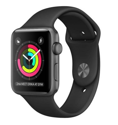   APPLE Watch Series 3 38mm Grey Space with Black Sport Band MQKV2RU/A