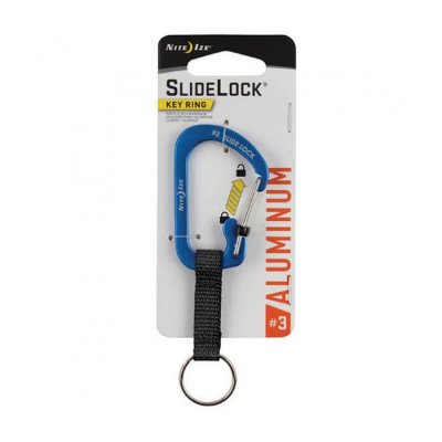 Nite Ize SlideLock Key Ring CSLAW3-03-R6 Blue